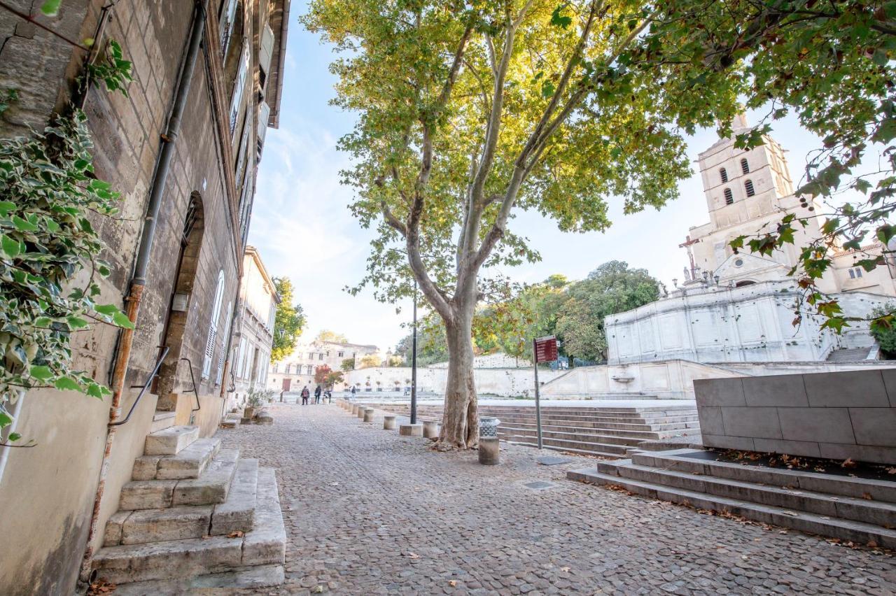 Place Du Palais Des Papes 3 Chambres Parking Climatisation 3 Salles De Bain 亞維農 外观 照片